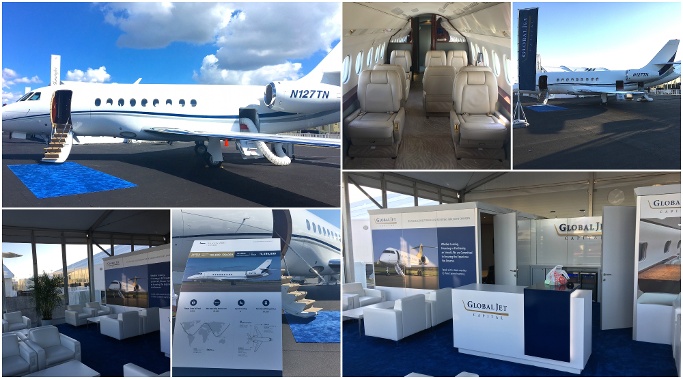 global jet capital business aircraft collage