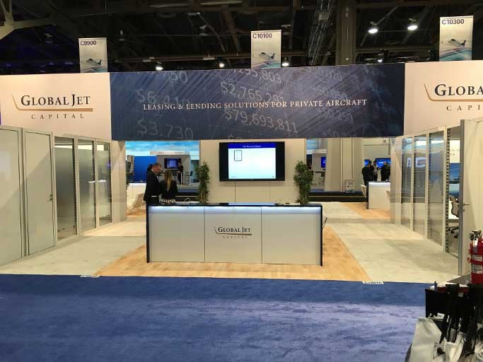 global jet capital booth at nbaa 2015