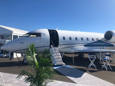 global jet capital bombardier challenger 604 static display at nbaa 209